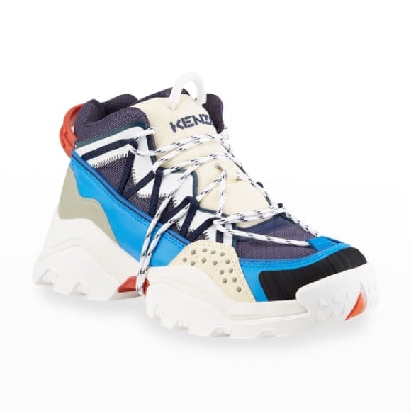 Kenzo Multicolor High-Top Sneakers - Picture 1 of 6